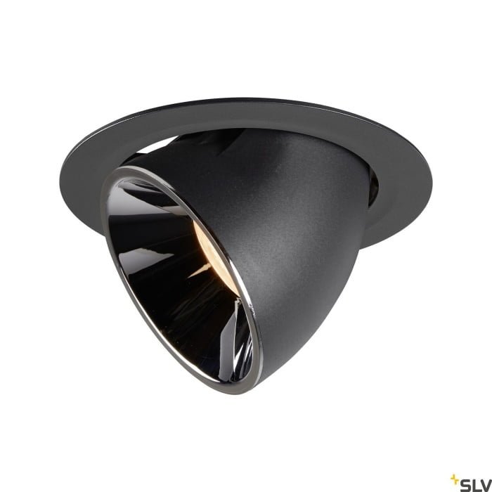 NUMINOS GIMBLE XL, Deckeneinbauleuchte schwarz / chrom 2700K 40°
