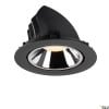 NUMINOS GIMBLE XL, Deckeneinbauleuchte schwarz / chrom 2700K 40° 5