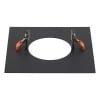 Numinos® M Einbaurahmen, eckig 240/120mm schwarz 4