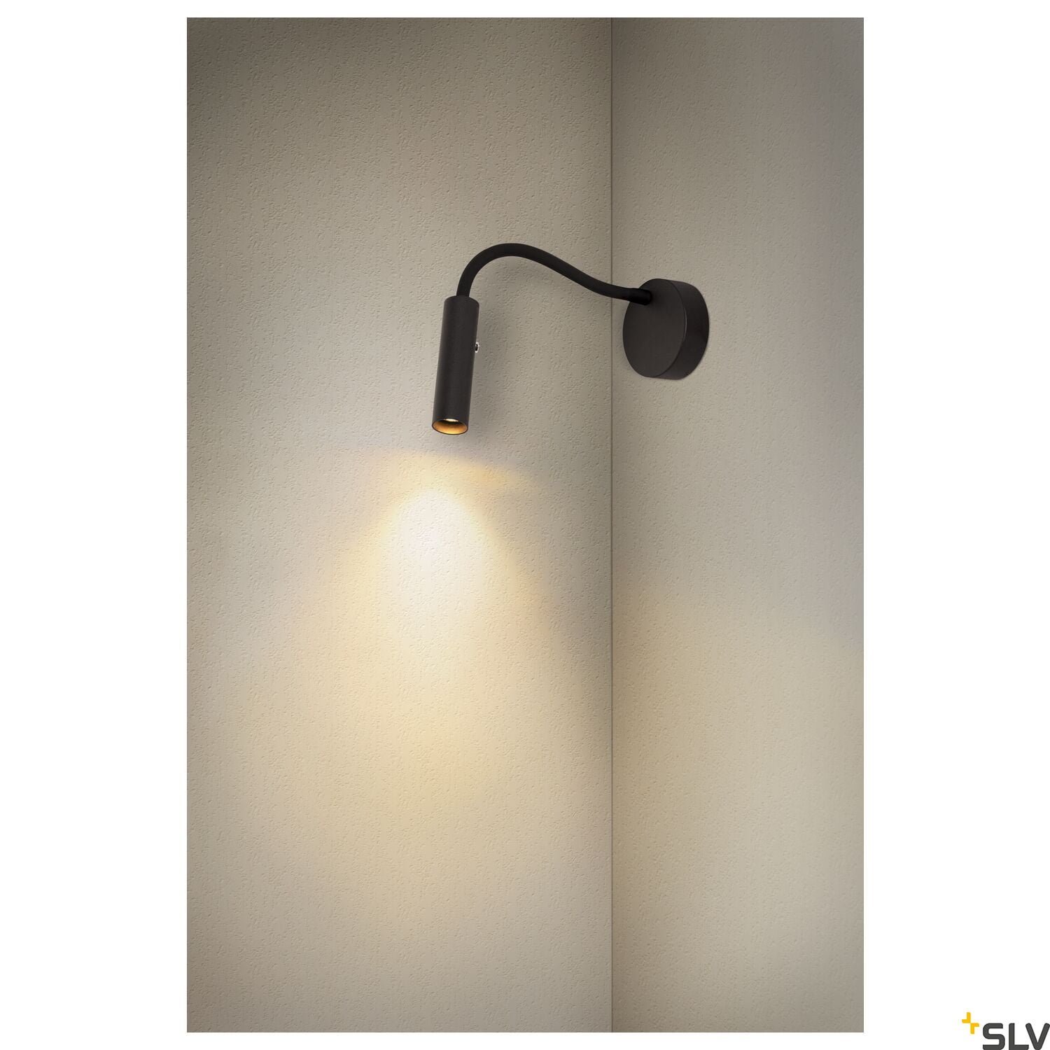 KARPO GOOSE, Wandaufbauleuchte schwarz 5,8W 3000K 40° 6