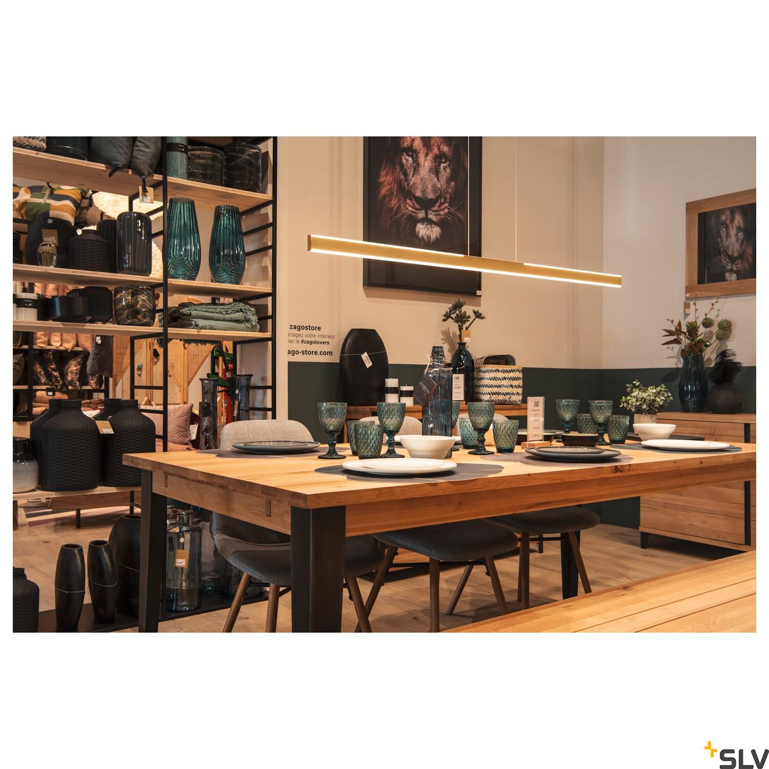 ONE LINEAR 140, Pendelleuchte messing 35W 2700/3000K 4