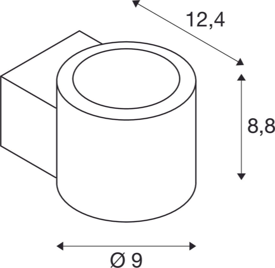 OCULUS WL PHASE, Wandaufbauleuchte weiß 8,5W 570lm 2000-3000K CRI90 100° Dimmbar 7