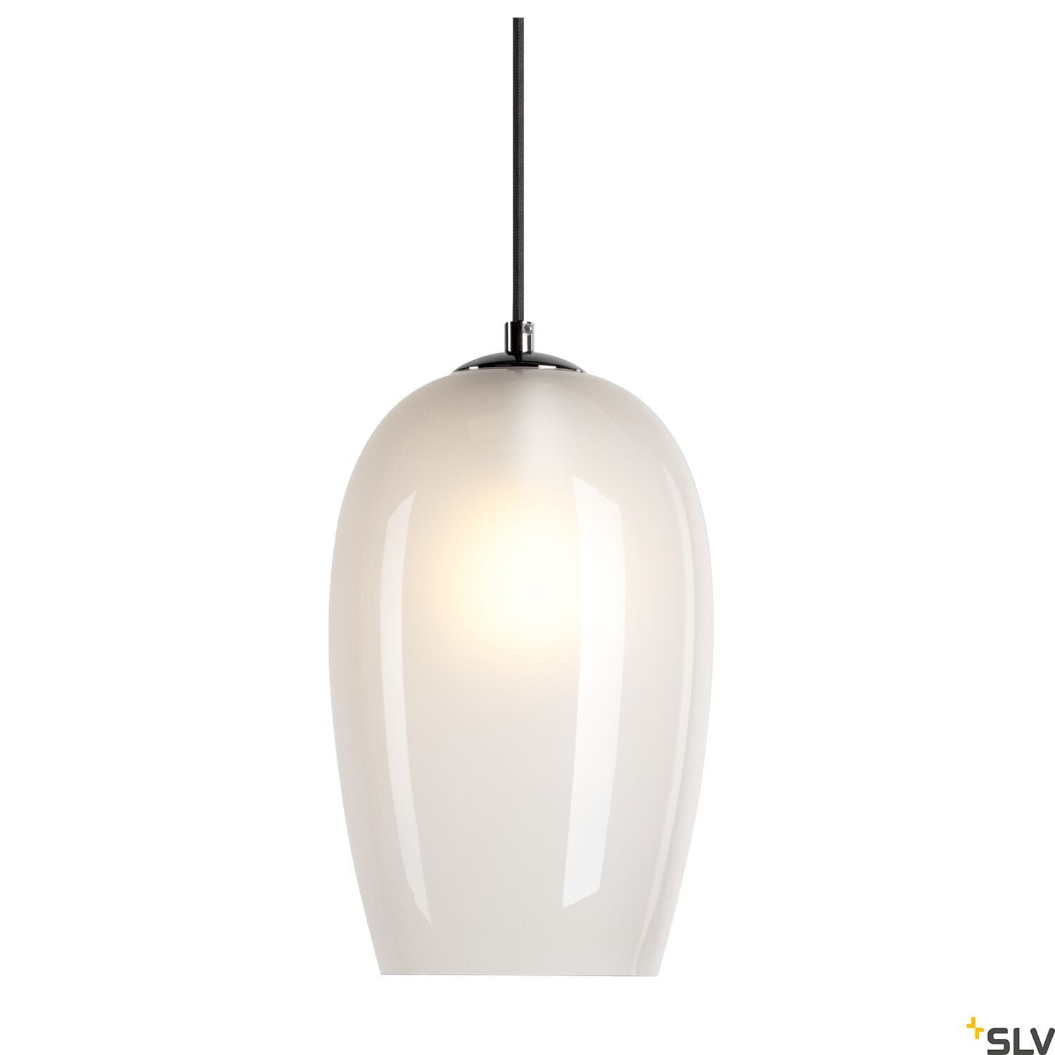 PANTILO OVAL PD, E27 Pendelleuchte, weiß/chrom