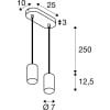ASTO TUBE, Pendelleuchte, GU10, Pendellänge 250 cm, max. 2x10W, schwarz 14