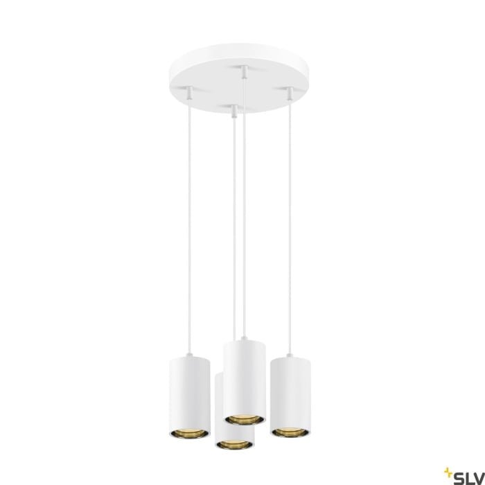 ASTO TUBE, Pendelleuchte, GU10, Pendellänge 250 cm, max. 4x10W, weiß 3