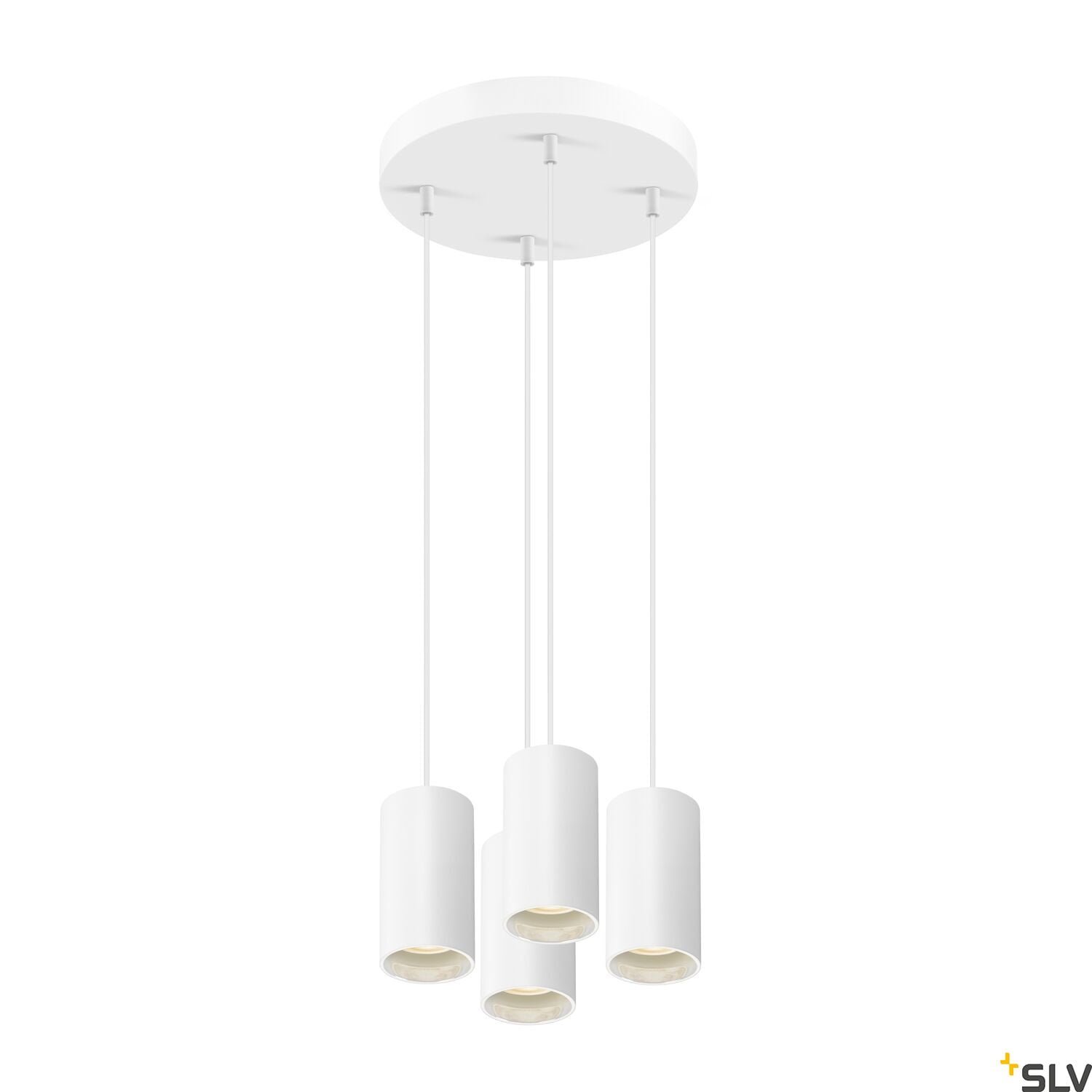 ASTO TUBE, Pendelleuchte, GU10, Pendellänge 250 cm, max. 4x10W, weiß 2