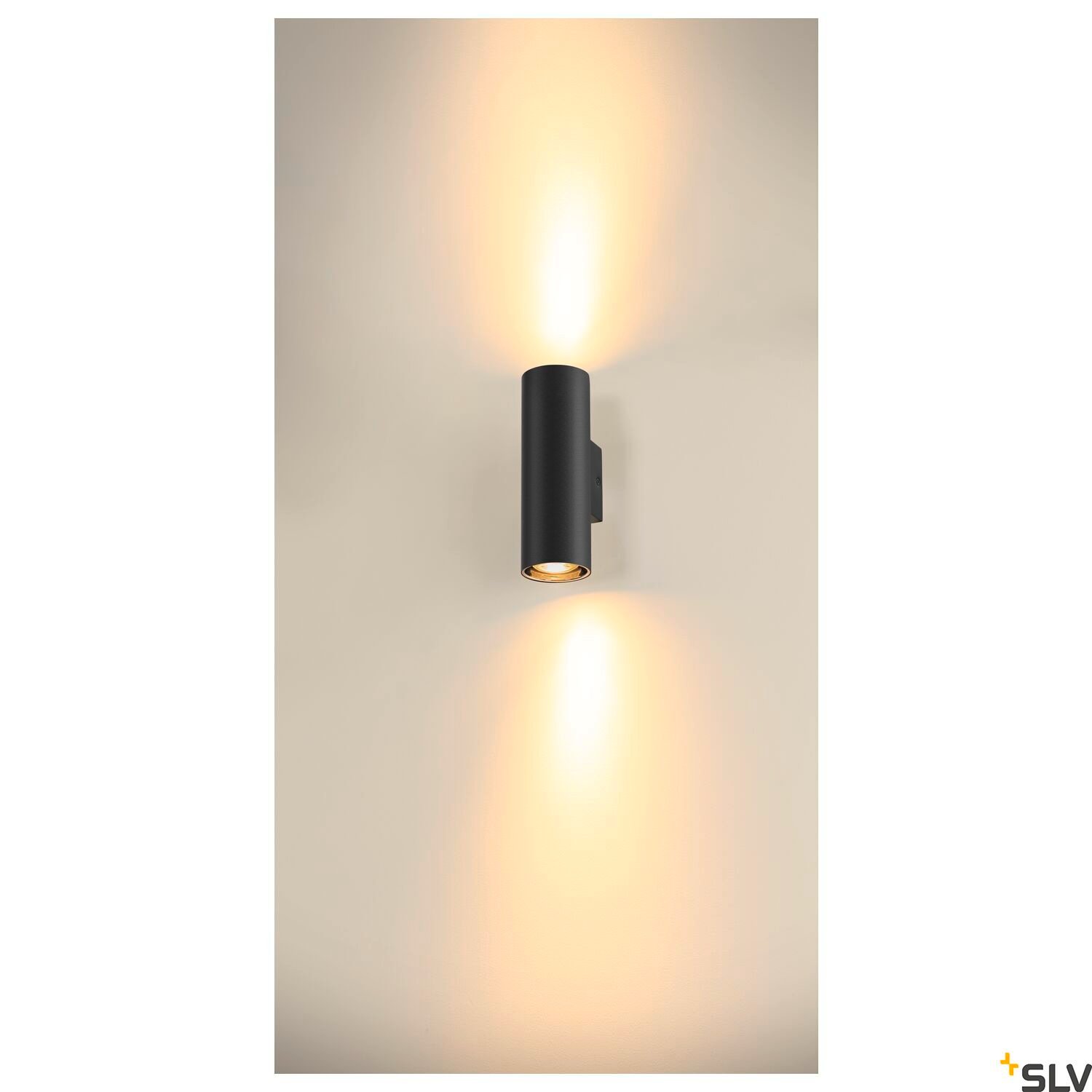 ASTO TUBE max. 2x10W, Wandaufbauleuchte, zylindrisch, schwarz 4