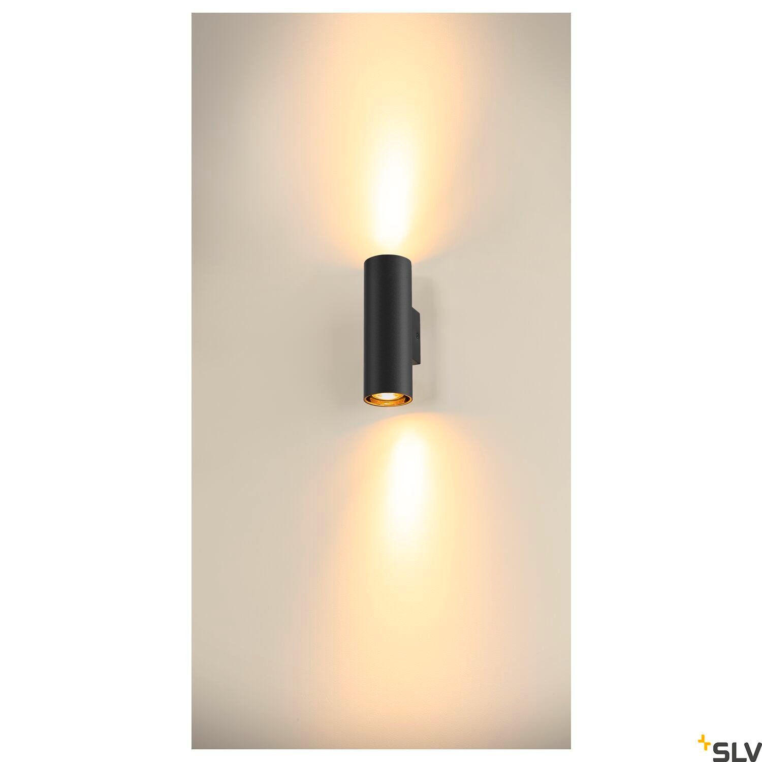 ASTO TUBE max. 2x10W, Wandaufbauleuchte, zylindrisch, schwarz 5