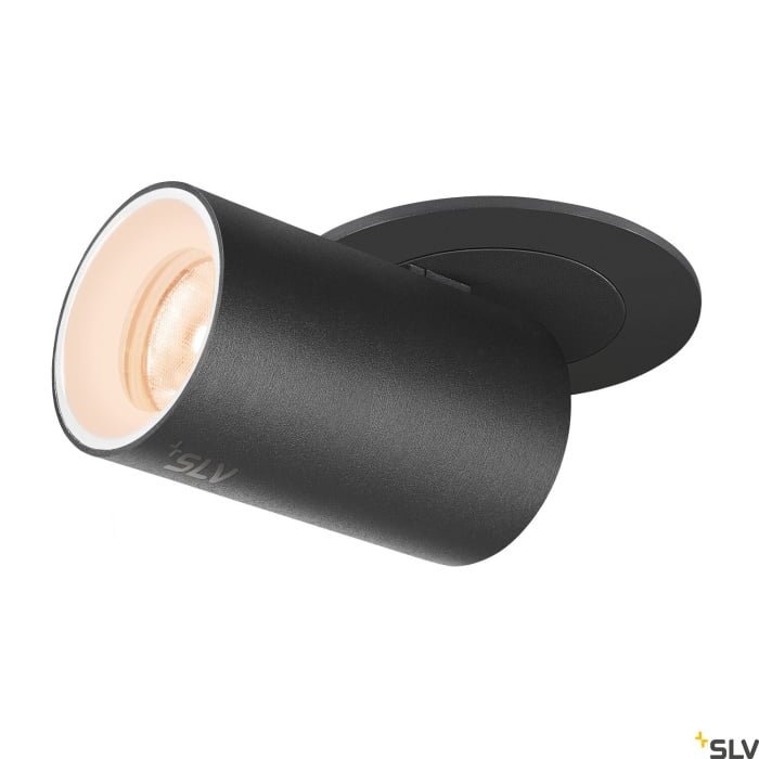 NUMINOS® PROJECTOR XS, Deckeneinbauleuchte, 2700 K, 40°, zylindrisch, schwarz / weiß 2