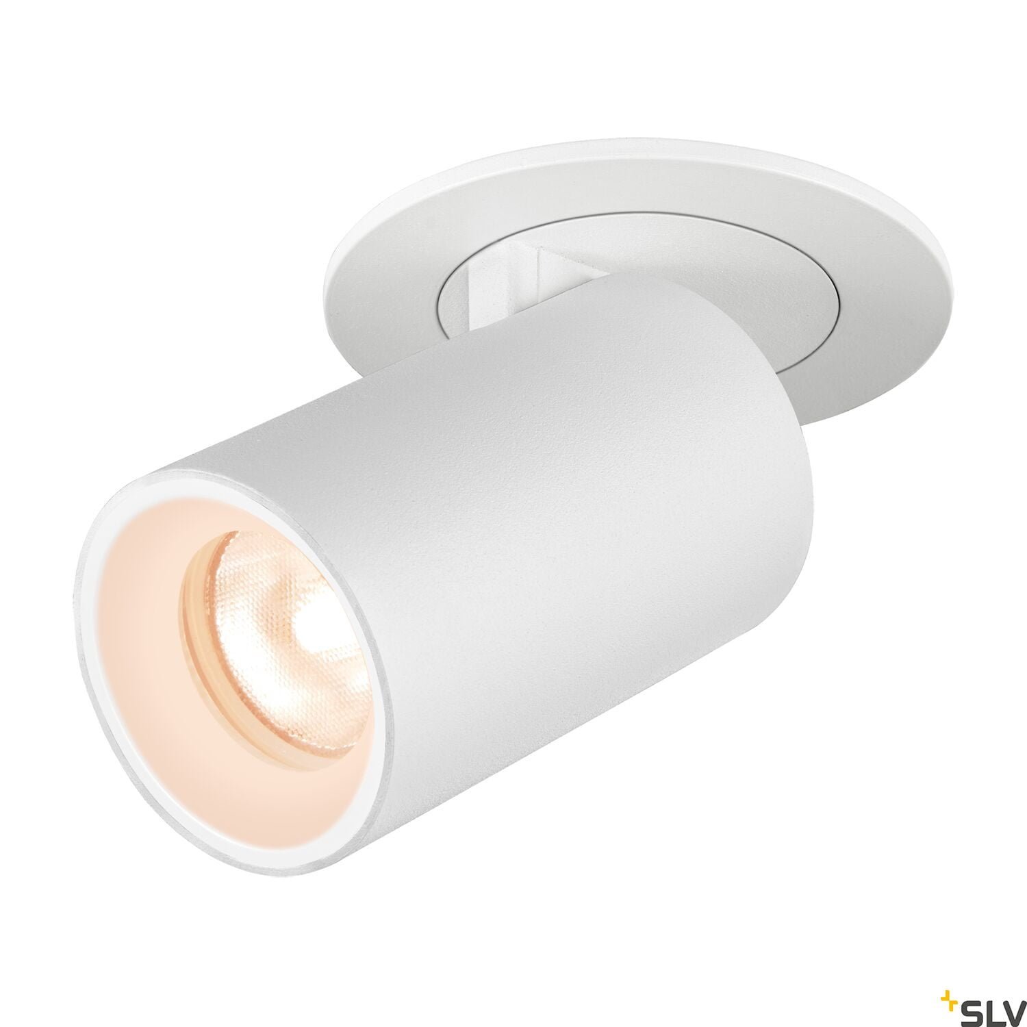 NUMINOS® PROJECTOR XS, Deckeneinbauleuchte, 2700 K, 40°, zylindrisch, weiß / weiß