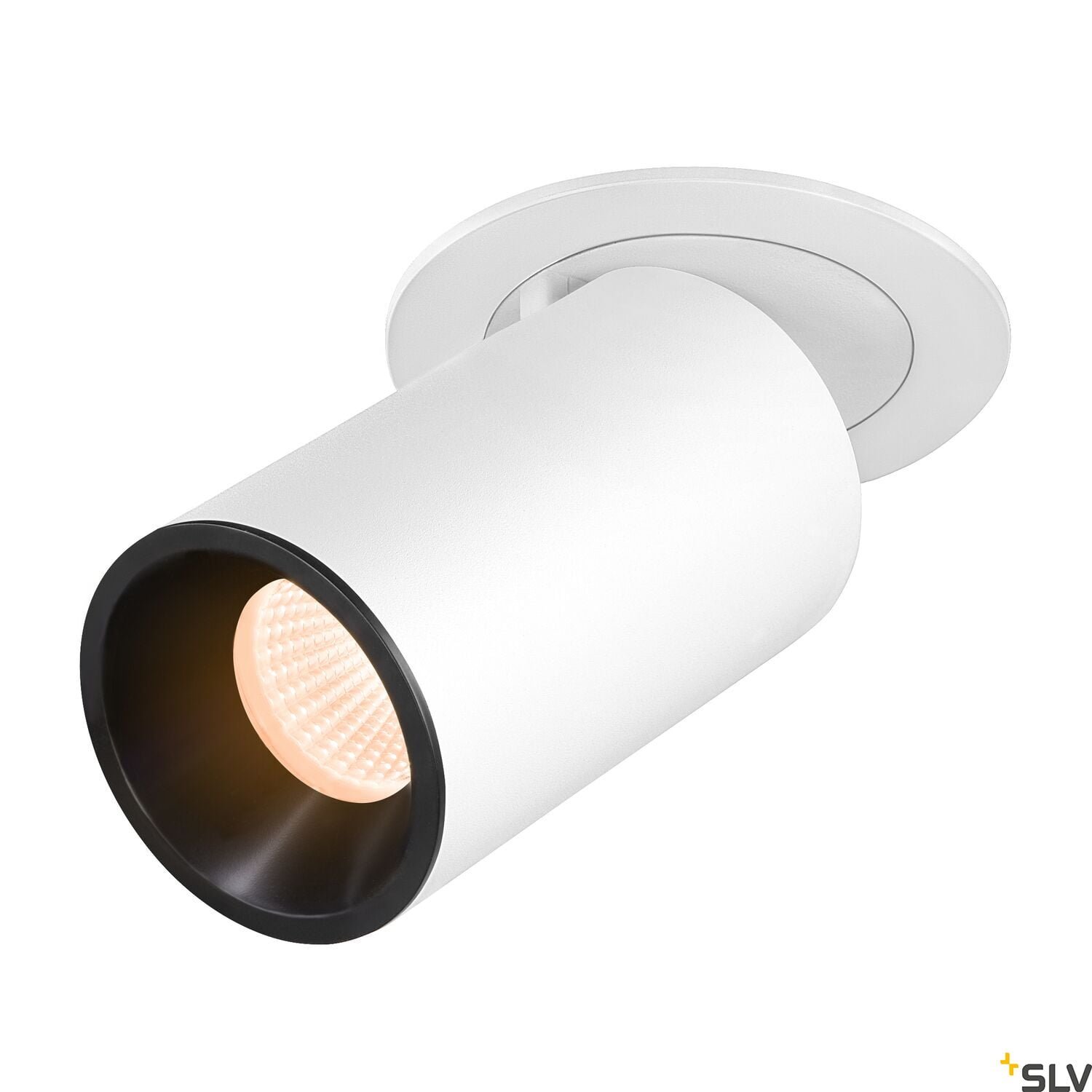 NUMINOS® PROJECTOR M, Deckeneinbauleuchte, 2700 K, 40°, zylindrisch, weiß / schwarz
