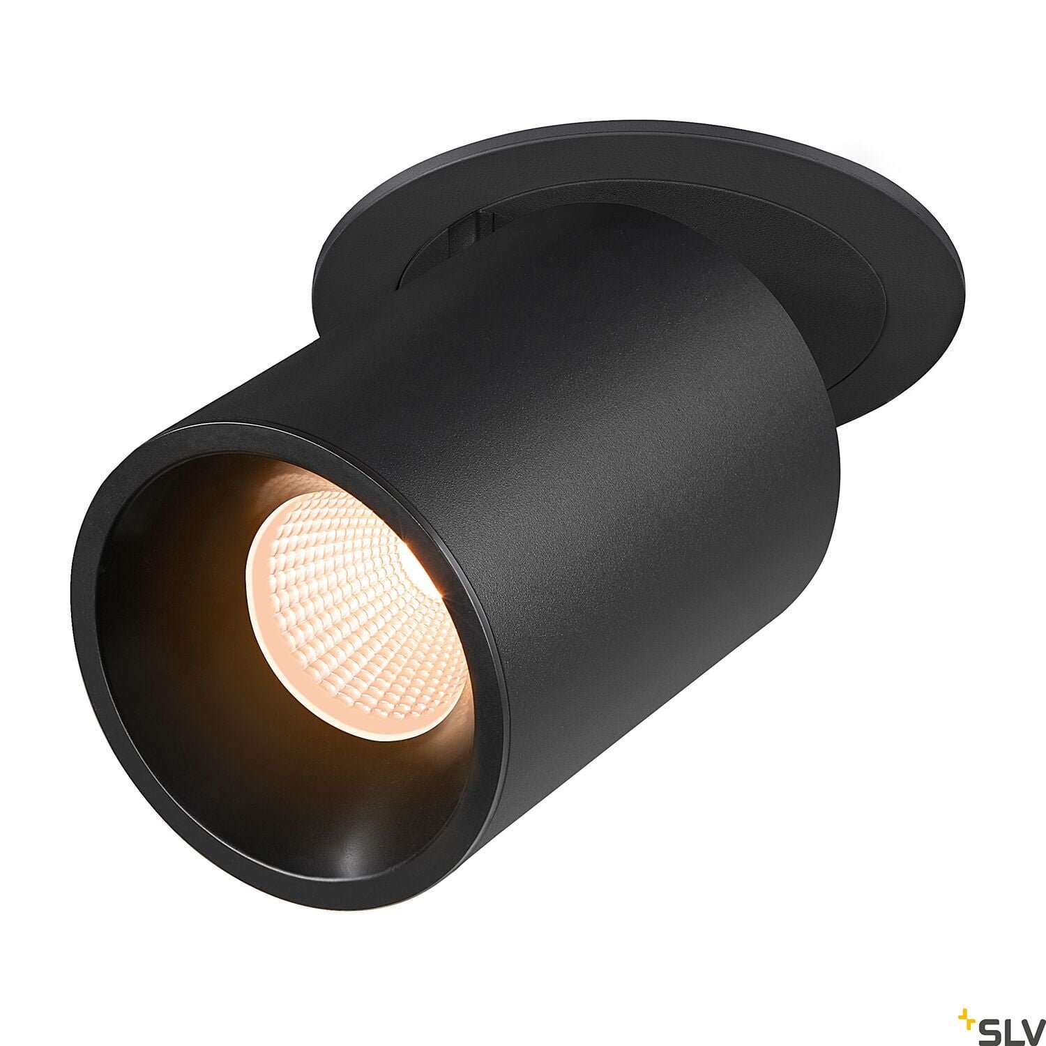 NUMINOS® PROJECTOR L, Deckeneinbauleuchte, 2700 K, 40°, zylindrisch, schwarz / schwarz