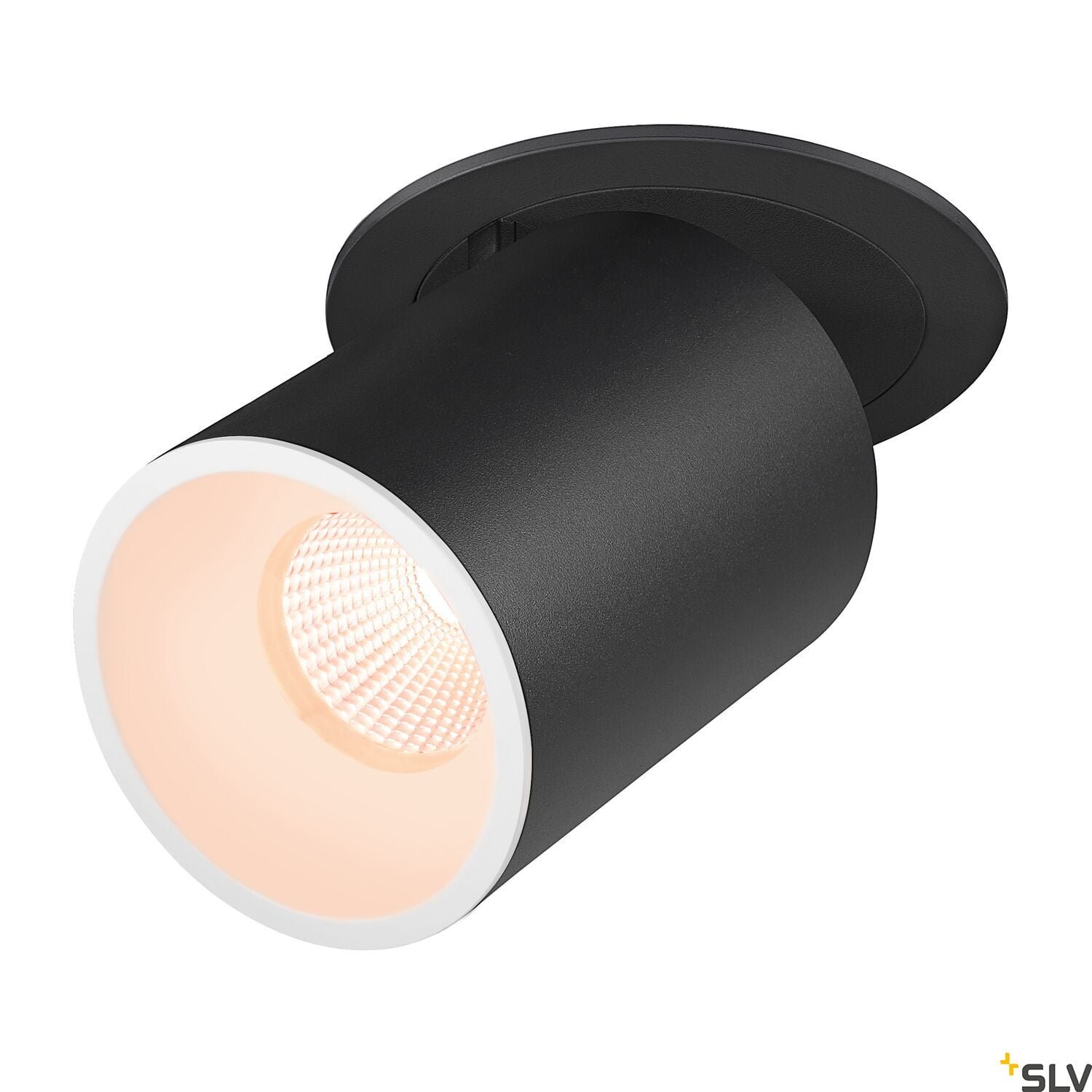 NUMINOS® PROJECTOR L, Deckeneinbauleuchte, 2700 K, 40°, zylindrisch, schwarz / weiß