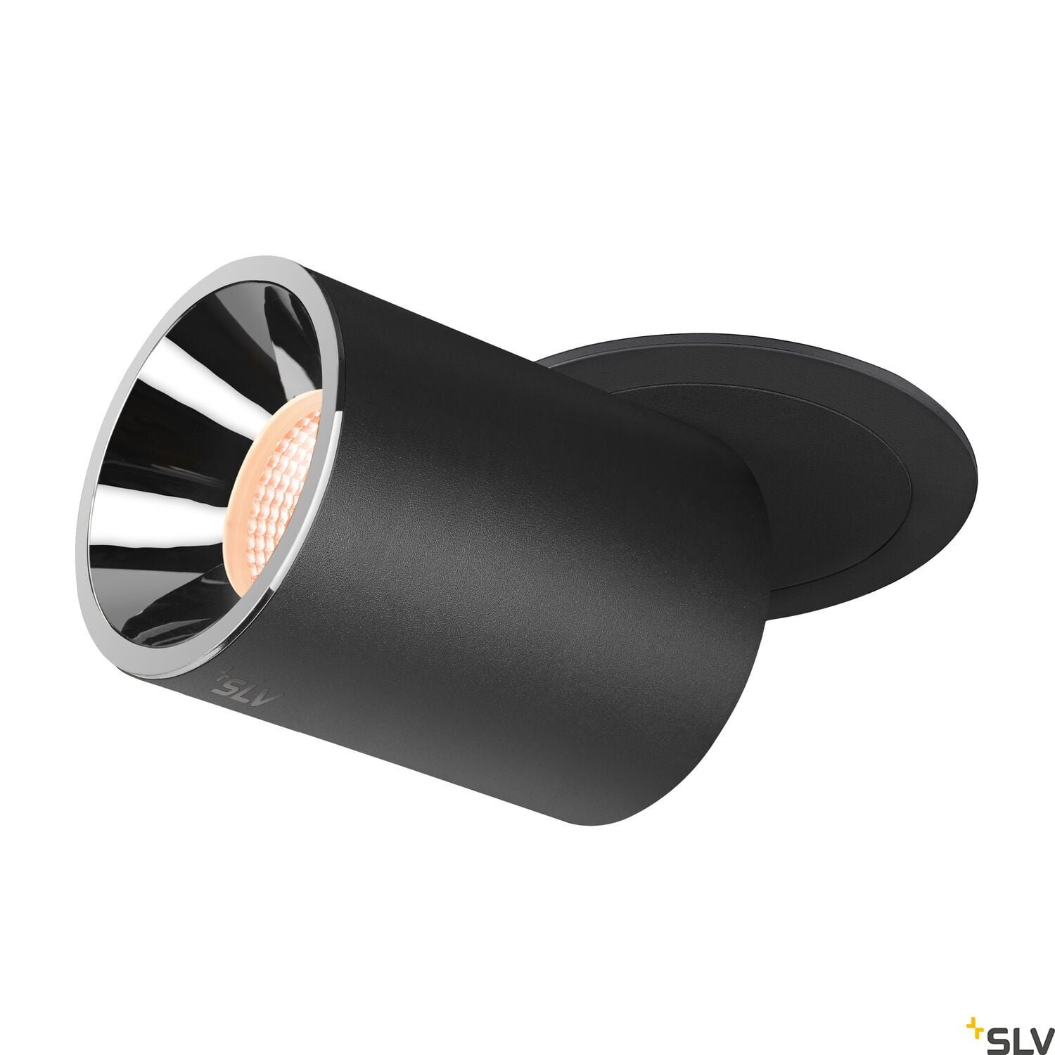 NUMINOS® PROJECTOR L, Deckeneinbauleuchte, 2700 K, 40°, zylindrisch, schwarz / chrom 2