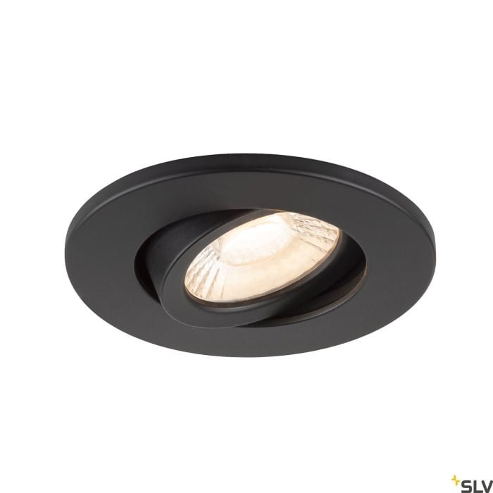 Set bestehend aus 12x 1007090 UNIVERSAL DOWNLIGHT MOVE PHASE IP20 38° und 1007091 UNIVERSAL DOWNLIGHT cover IP20 schwarz R 3