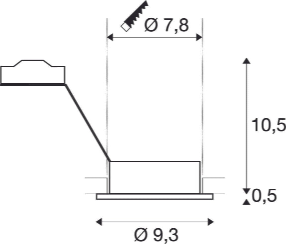 NEW TRIA 78, Einbauleuchte, einflammig, QPAR51, rund, aluminium gebürstet, max. 50W, inkl. Clipfedern horizontal drehbar 3 NEW TRIA 78, Einbauleuchte, einflammig, QPAR51, rund, aluminium gebürstet, max. 50W, inkl. Clipfedern horizontal drehbar 3