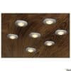 DEKLED, Einbauleuchte, LED, 3000K, rund, silber metallic, 1W Einbau 9