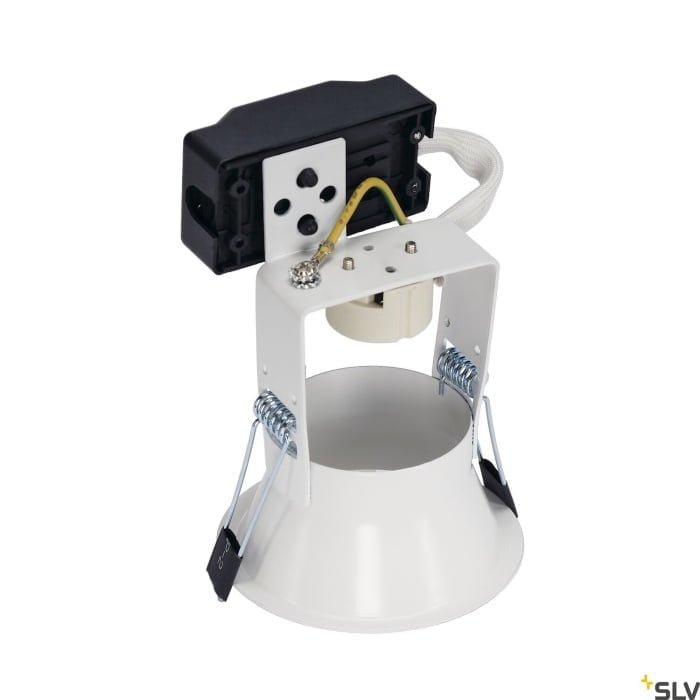 HORN 1, Einbauleuchte, QPAR51, einflammig, rund, weiß matt, max. 50W, inkl. Clipfedern rund 2