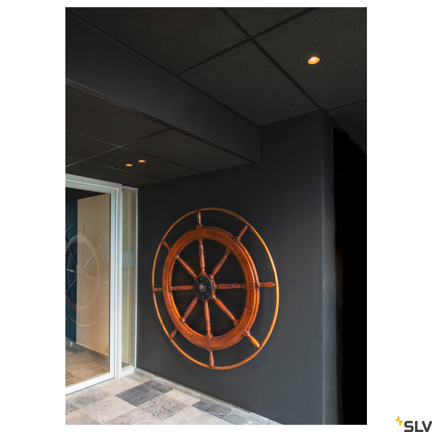 HORN-T, Einbauleuchte, QPAR111, rund, schwarz, 75 W max. 5