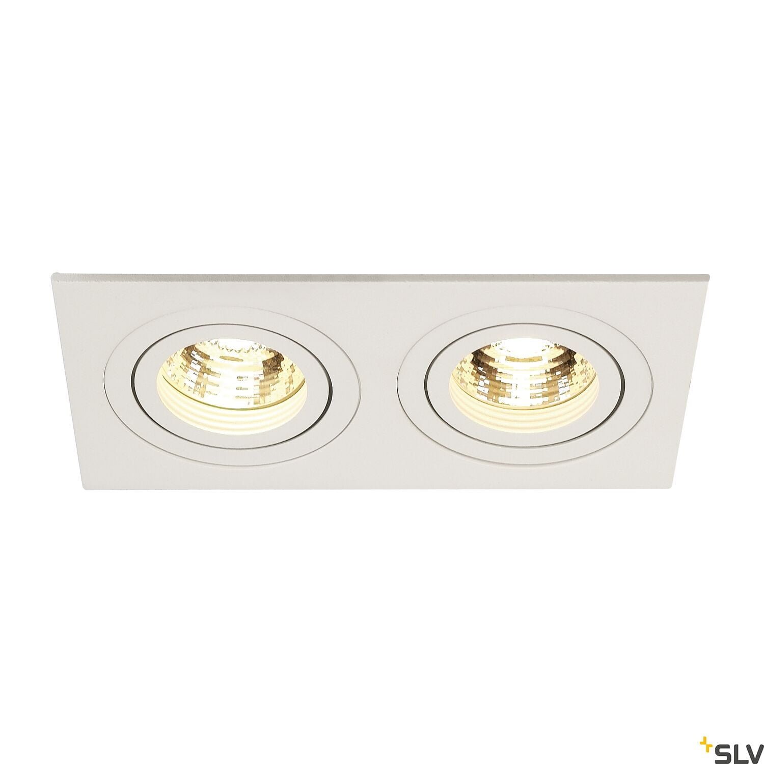 NEW TRIA 155, Einbauleuchte, zweiflammig, QPAR51, rechteckig, weiß, max. 100W, inkl. Clipfedern Direkt 3 NEW TRIA 155, Einbauleuchte, zweiflammig, QPAR51, rechteckig, weiß, max. 100W, inkl. Clipfedern Direkt 3