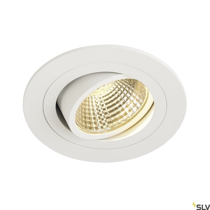 NEW TRIA 77, Einbauleuchte, einflammig, LED, 2700K, rund, weiß, 38°, 9,1W, inkl. Treiber, Clipfedern
