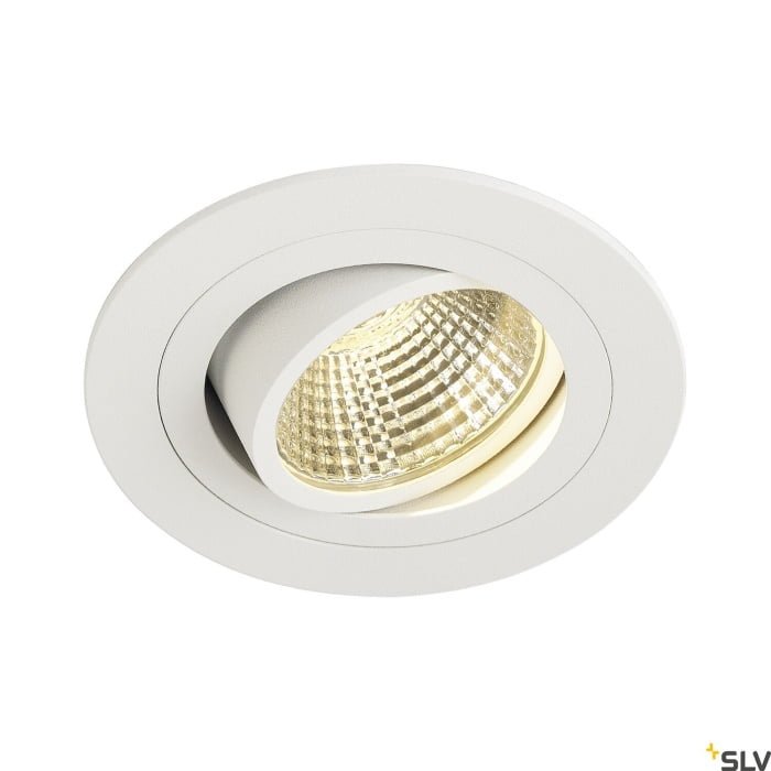NEW TRIA 77, Einbauleuchte, einflammig, LED, 3000K, rund, weiß, 38°, 9,1W, inkl. Treiber, Clipfedern