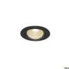 NEW TRIA 68, Einbauleuchte, LED, 3000K, rund, schwarz matt, 38°, 12W,inkl. Treiber, Clipfedern 7