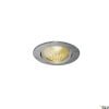 NEW TRIA 68, Einbauleuchte, LED, 3000K, rund, aluminium gebürstet, 38°, 12W, inkl. Treiber, Clipfedern 5
