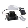 NEW TRIA 68, Einbauleuchte, LED, 3000K, eckig, schwarz matt, 38°, 12W, inkl. Treiber, Clipfedern 7