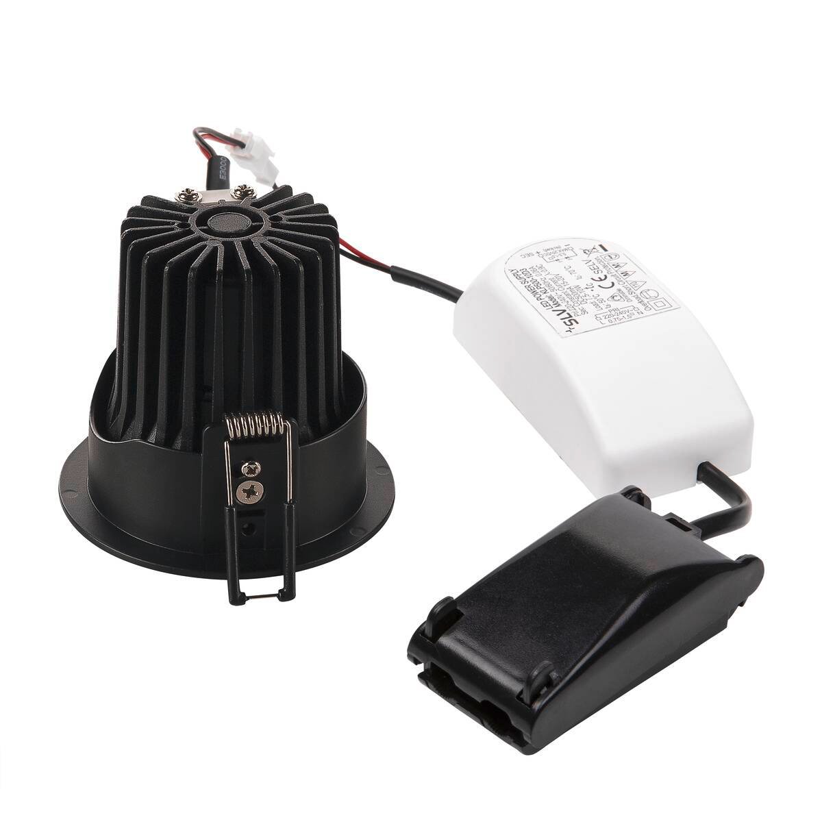 H-LIGHT 2, Einbauleuchte, LED, 2700K, oval, schwarz, 20°, 11,5W, inkl. Treiber, Clipfeder 2