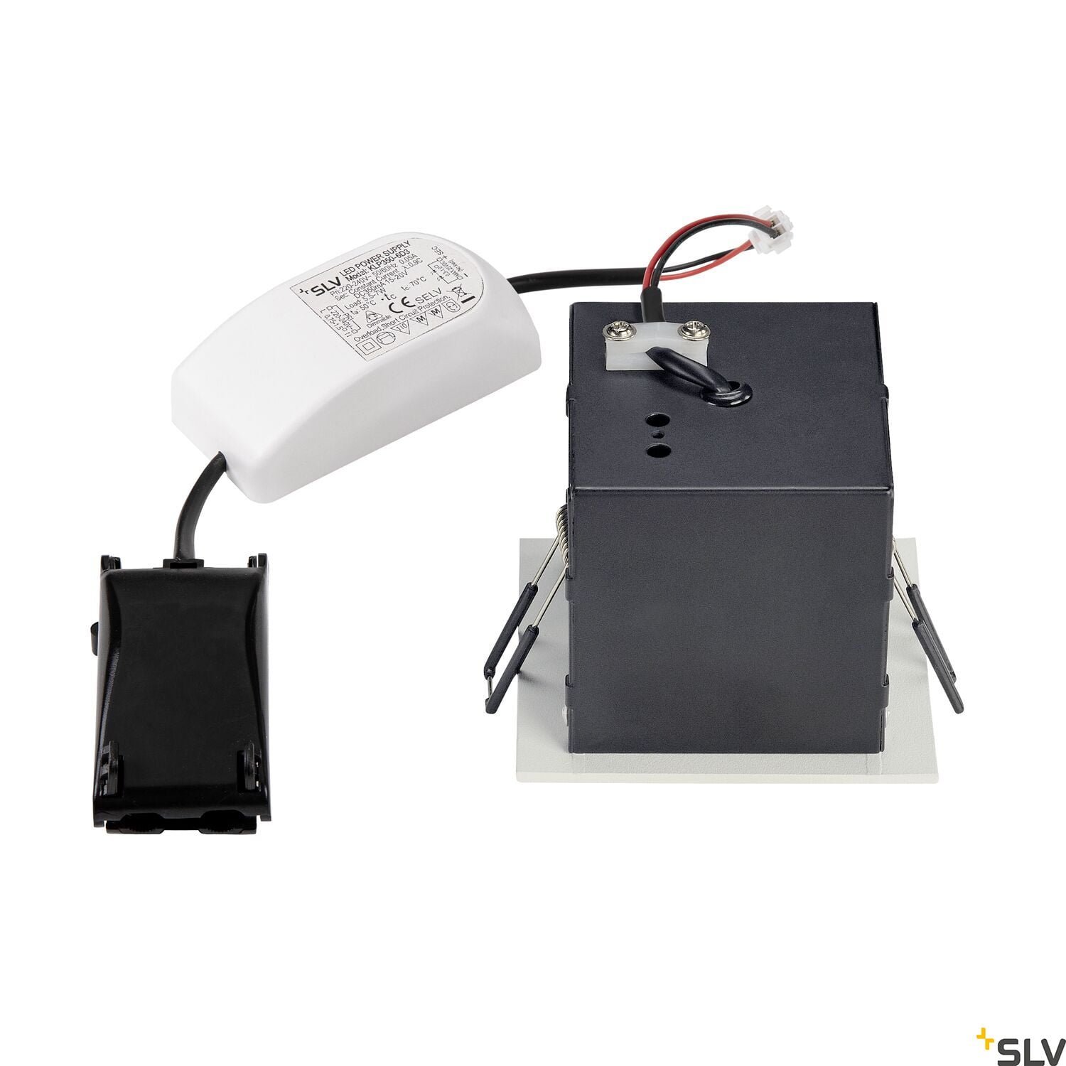 KADUX, Einbauleuchte, einflammig, LED, 3000K, eckig, weiß matt, 38°, 9W, inkl. Treiber 2