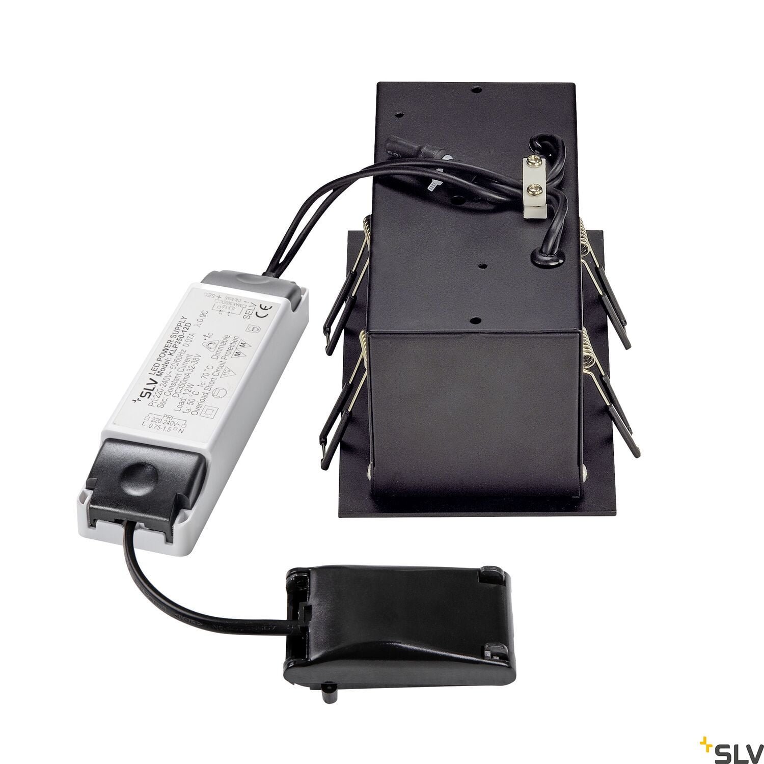 KADUX, Einbauleuchte, zweiflammig, LED, 3000K, rechteckig, schwarz matt, 38°, 15W, inkl. Treiber 2