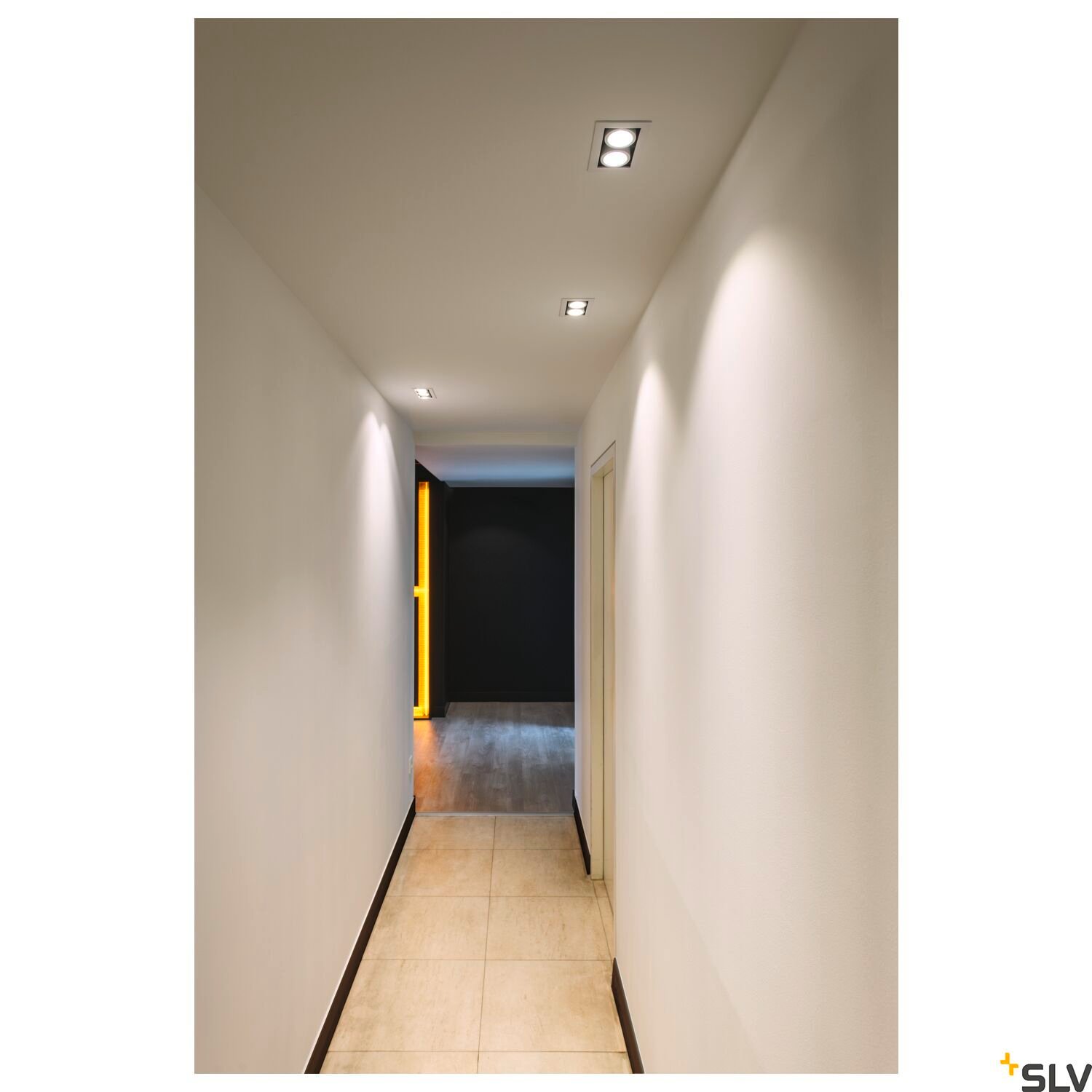 KADUX, Einbauleuchte, dreiflammig, LED, 3000K, rechteckig, weiß matt, 38°, 3x9W, inkl. Treiber 5