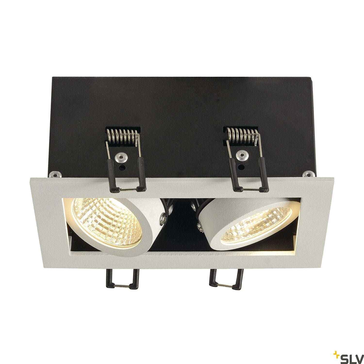 KADUX, Einbauleuchte, zweiflammig, LED, 3000K, rechteckig, weiß matt, 38°, 15W, inkl. Treiber