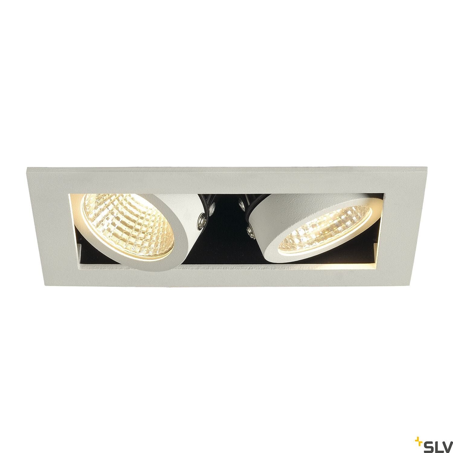 KADUX, Einbauleuchte, zweiflammig, LED, 3000K, rechteckig, weiß matt, 38°, 15W, inkl. Treiber 3