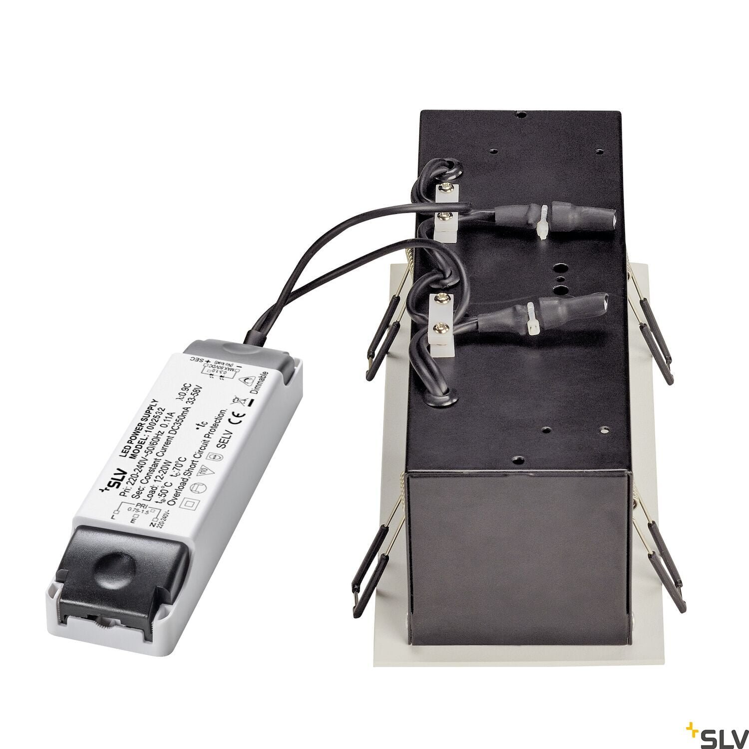 KADUX, Einbauleuchte, dreiflammig, LED, 3000K, rechteckig, weiß matt, 38°, 3x9W, inkl. Treiber 2