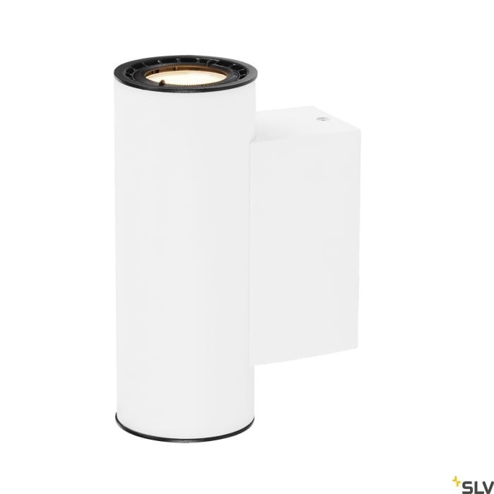 SUPROS 78 Up/Down, Wandleuchte, LED, 3000K, rund, weiß, 60° Linse, 2x9W 3