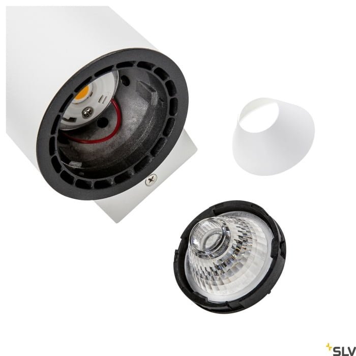 SUPROS 78 Up/Down, Wandleuchte, LED, 3000K, rund, weiß, 60° Linse, 2x9W 2