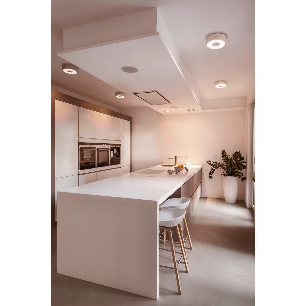 OCCULDAS 23, Deckenleuchte, LED, 3000K, rund, weiß, 25W 3