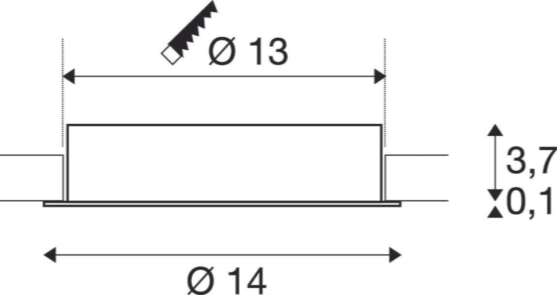 OCCULDAS 14, Einbauleuchte, LED, 3000K, indirekt, weiß, 15W 810 lm 7 OCCULDAS 14, Einbauleuchte, LED, 3000K, indirekt, weiß, 15W 810 lm 7