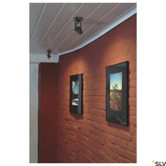 SPOT 79, Wand- und Deckenleuchte, QPAR51, rund, schwarz, 230V, max. 50W 5