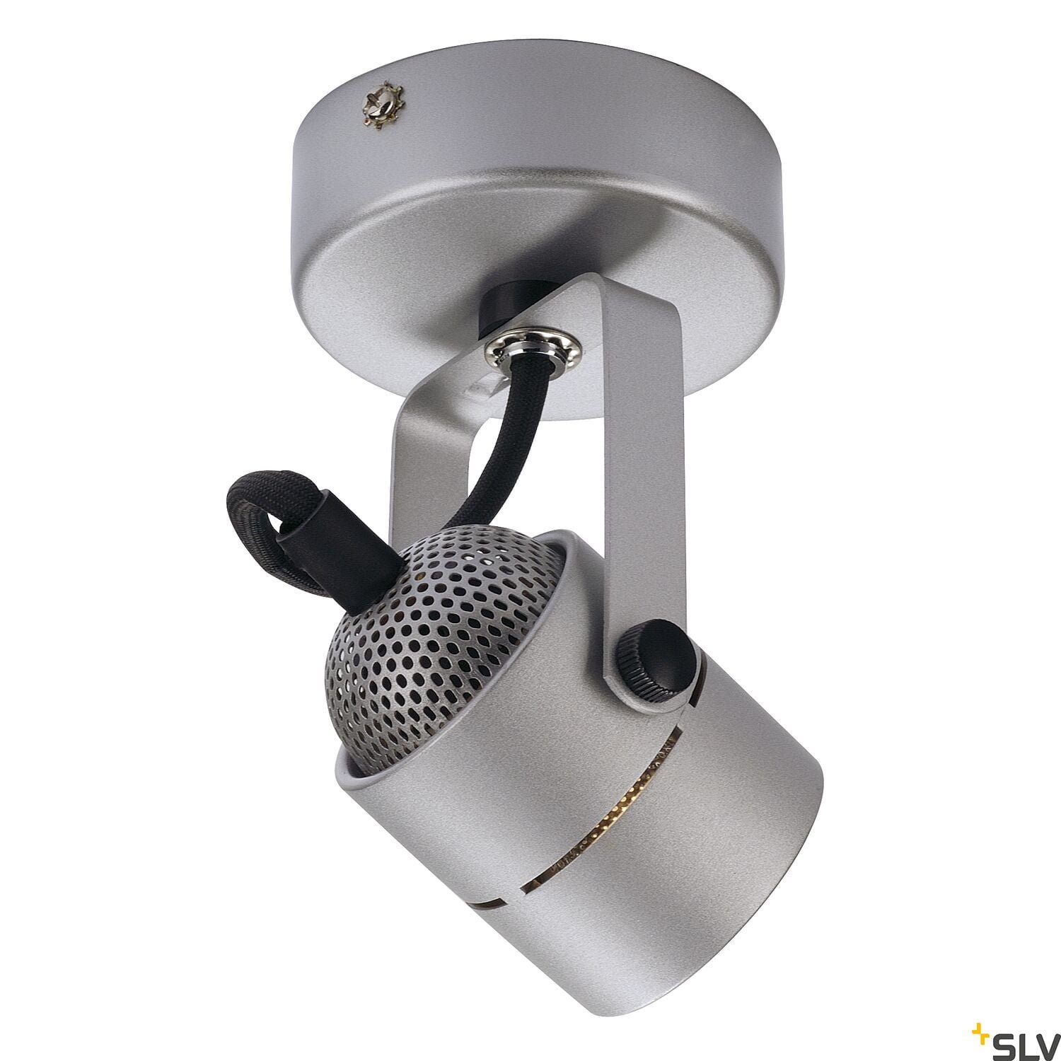 SPOT 79, Wand- und Deckenleuchte, QPAR51, rund, silbergrau, 230V, max. 50W 2