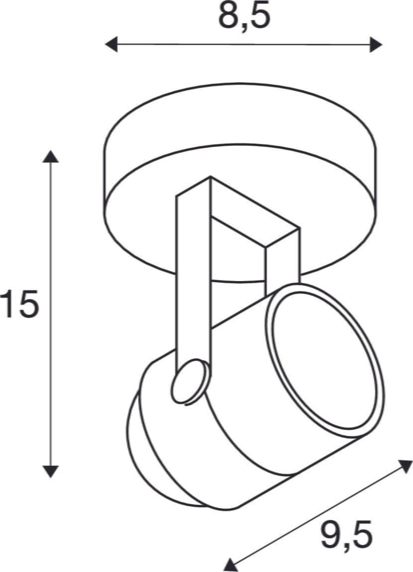 SPOT 79, Wand- und Deckenleuchte, QPAR51, rund, silbergrau, 230V, max. 50W 5