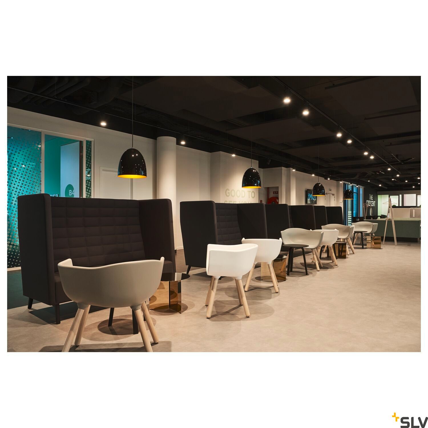 PARA CONE 30, Pendelleuchte, A60, rund, schwarz/gold, Ø 30 cm, max. 60W 2