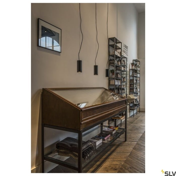SUPROS 78, Pendelleuchte, LED, 3000K, rund, schwarz, 60° Linse, 9W 4