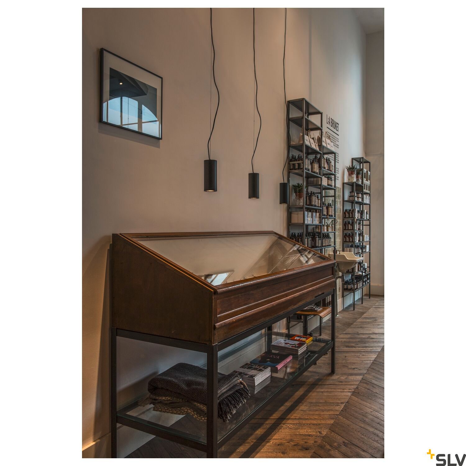 SUPROS 78, Pendelleuchte, LED, 3000K, rund, schwarz, 60° Linse, 9W 4