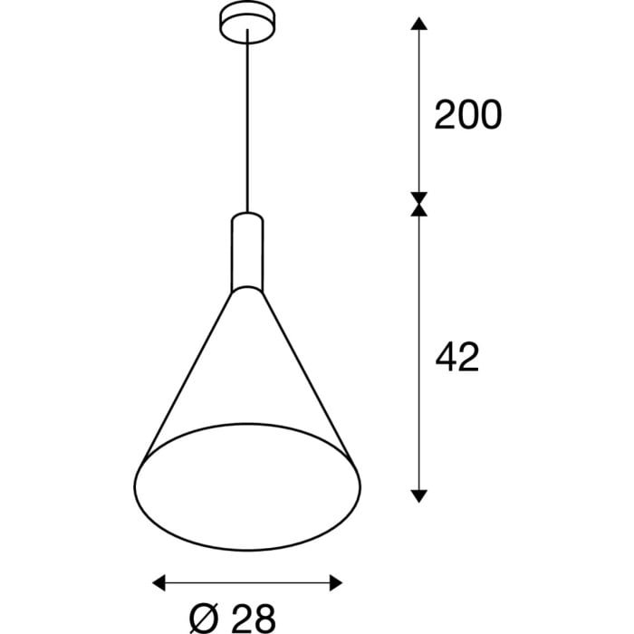 PHELIA 30, Pendelleuchte, TC-(D,H,T,Q)SE, schwarz, Ø/H 28/42 cm, max. 23W 5