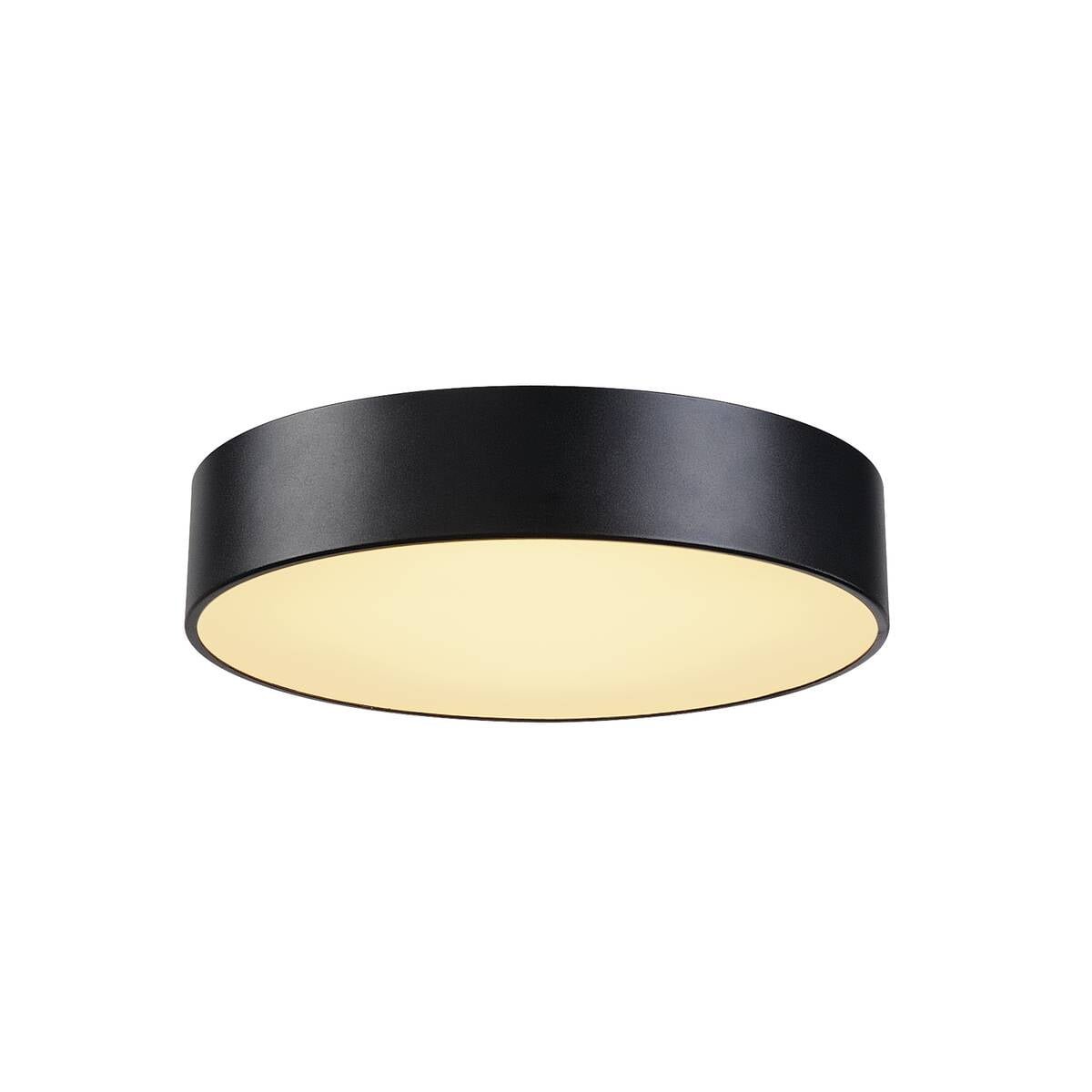 MEDO 40, Deckenleuchte, LED, 3000K, rund, schwarz, Ø 38 cm, zur Pendelleuchte umrüstbar, 31 W