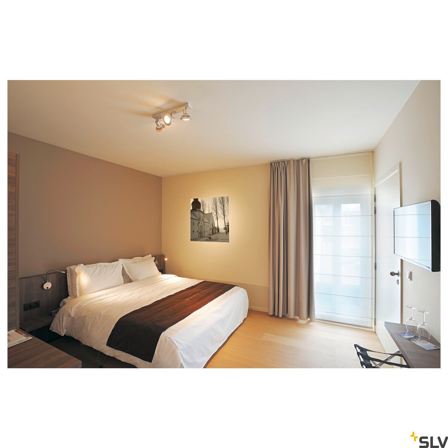 DIO FLEX PLATE, Wandleuchte, QPAR51, chrom, max. 50W 5