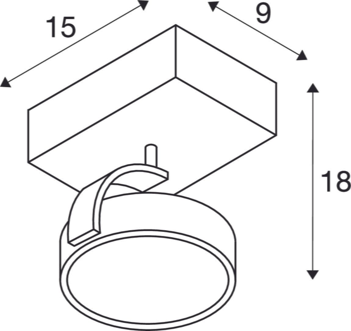 KALU, Wand- und Deckenleuchte, einflammig, QPAR111, rund, aluminium gebürstet, max. 75 W gebürstet 4 KALU, Wand- und Deckenleuchte, einflammig, QPAR111, rund, aluminium gebürstet, max. 75 W gebürstet 4